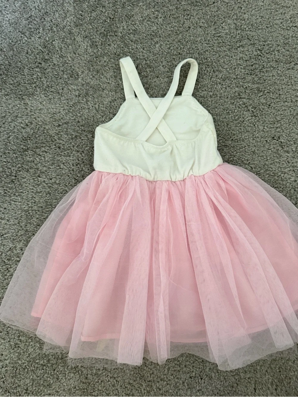 Girls Pink Rainbow Tulle Dress - Sleeveless Sparkle Bodice